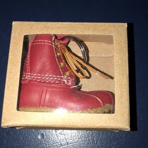 Red L.L. Bean Boot Keychain